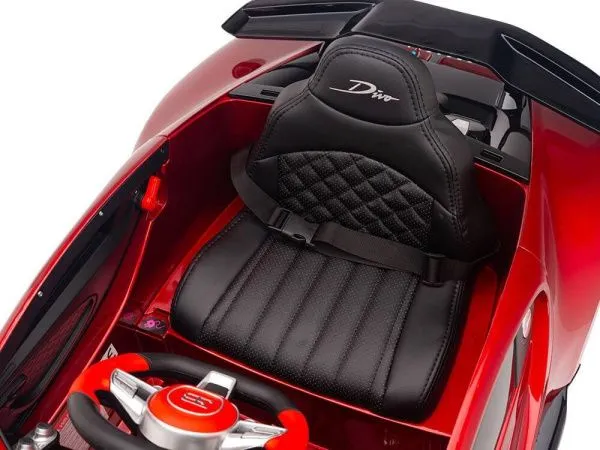 Детский электромобиль Bugatti Divo (красный лак, 12V) - HL338