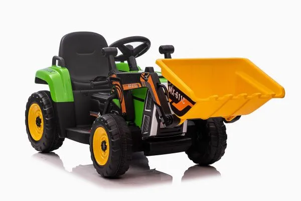 Детский электромобиль XMX трактор с ковшом (зеленый, EVA, пульт, 12V) - XMX611U-GREEN
