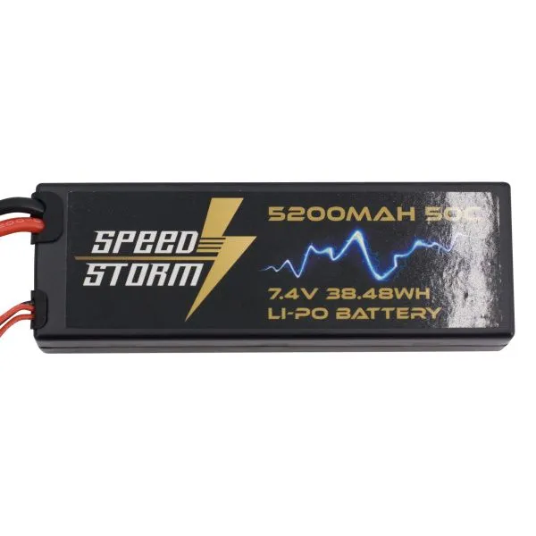 Аккумулятор Speed Storm Li-Po 7.4V 50C 5200 mAh Hard Case разъем T-plug (Deans) - SS-2S5200-50-D