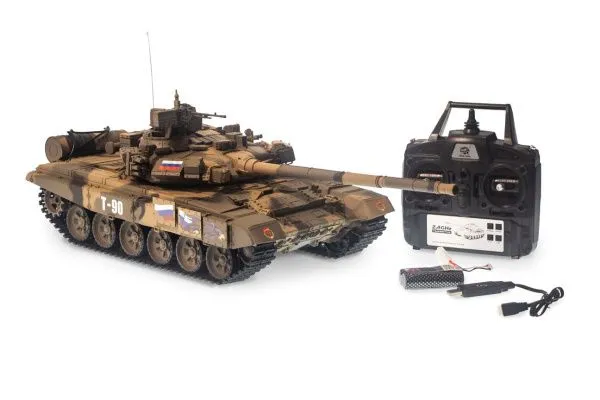 Радиоуправляемый танк Heng Long Т-90 S version V7.0 масштаб 1:16 RTR 2.4G - 3938-1Upg V7.0