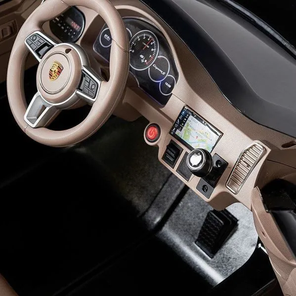 Детский электромобиль PORSCHE CAYENNE S 12V - JJ2128-BLACK-PAINT