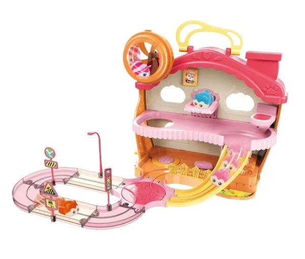 Набор игровой Fenfa "Город хомяков" Розовый Дом Лолы (2 хомяка, свет, звук) - 1619B