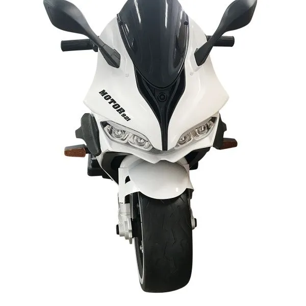 Детский электромотоцикл Ducati (12V, EVA, ручка газа, спидометр) - FT-921-WHITE
