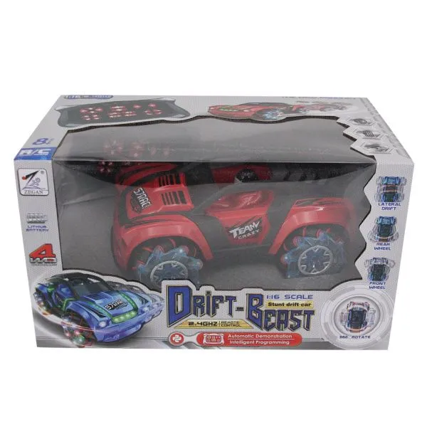 Радиоуправляемая машина ZeGan "Сrazy Drift" 1:16, красный - ZG-C1432-RED