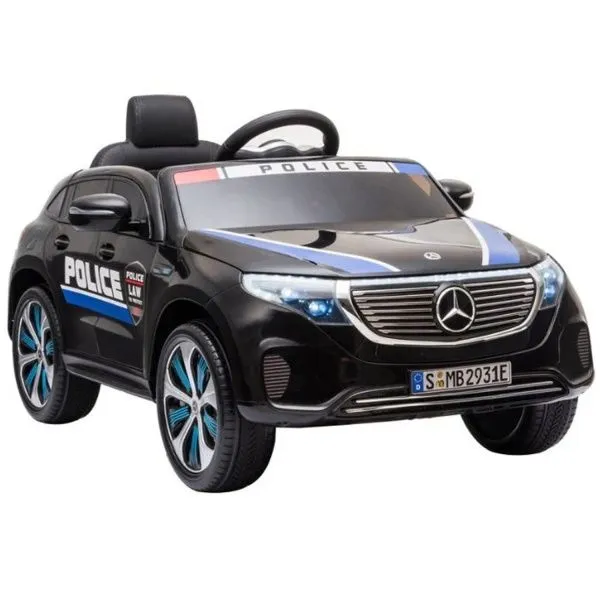 Детский электромобиль Mercedes Police EQC 400 12V 2WD - HL378-BLACK