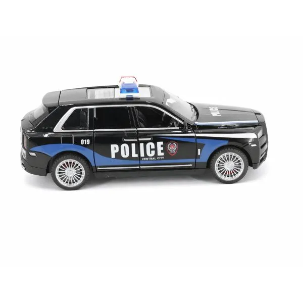 Радиоуправляемая металлическая полицейская машина Rolls-Royce Cullinan 1:22 - HCL-3606-BLACK