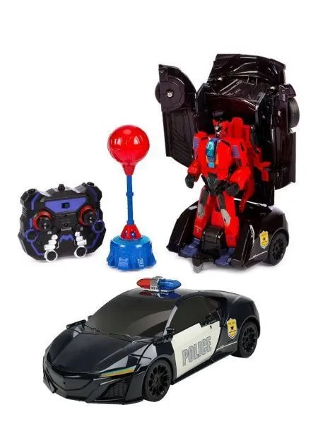 Радиоуправляемый робот-трансформер-боксер JiaQi (спортивная машина) - TT688-S