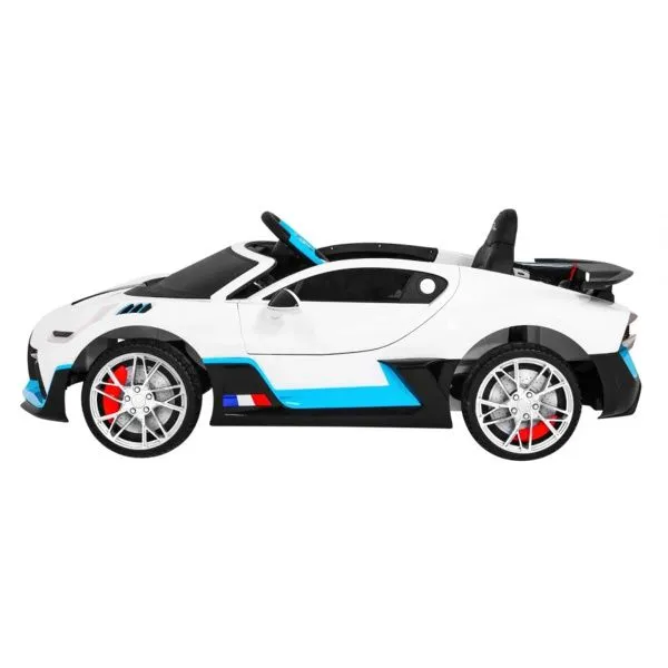 Детский электромобиль Bugatti Divo (белый лак, 12V) - HL338