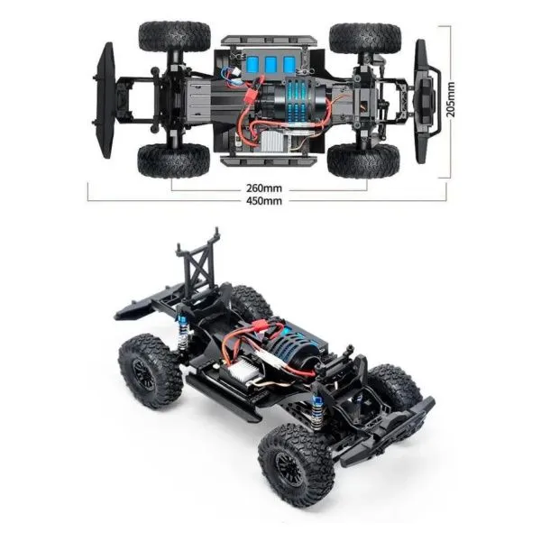 Радиоуправляемый краулер HB Beast Climbing (44 см, 4WD, 1:10) - HB-ZP1007