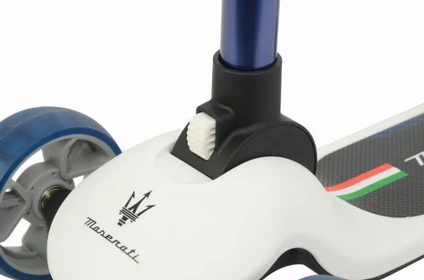 Трехколесный беговел-самокат Maserati с сиденьем - CLB-0140-WHITE