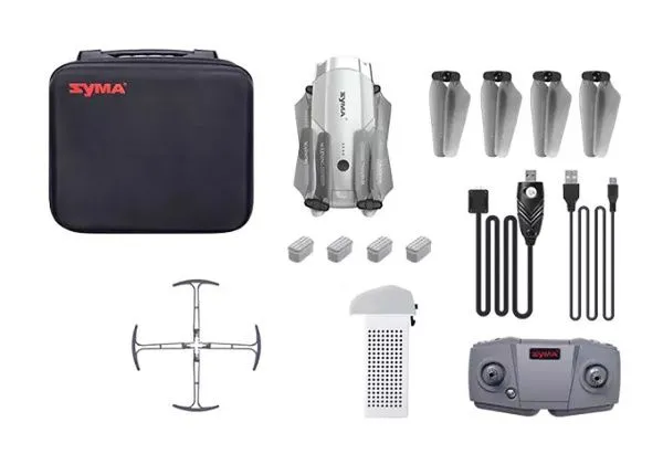 Квадрокоптер Syma с камерой FPV, 4K камера, GPS 2.4G с сумкой - SYMA-X30-BAG