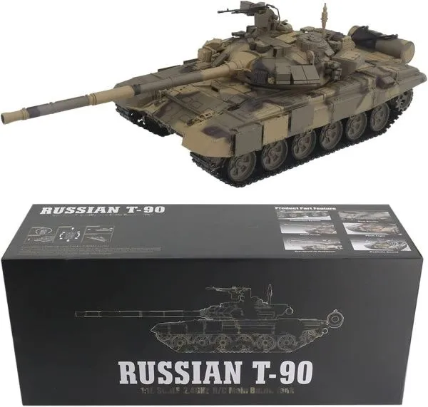 Радиоуправляемый танк Heng Long Т-90 S version V7.0 масштаб 1:16 RTR 2.4G - 3938-1Upg V7.0