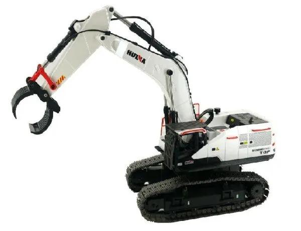 Радиоуправляемый экскаватор белый HUI NA TOYS масштаб 1:14 2.4G - HN1594-WHITE