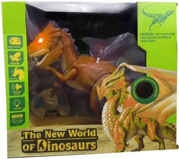 Радиоуправляемый дракон (33 см, коричневый, свет, звук) - 9988-BROWN