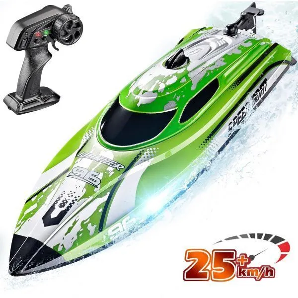 Радиоуправляемый катер Wander (30 см, LED, 25 км/ч) - HJ820-GREEN